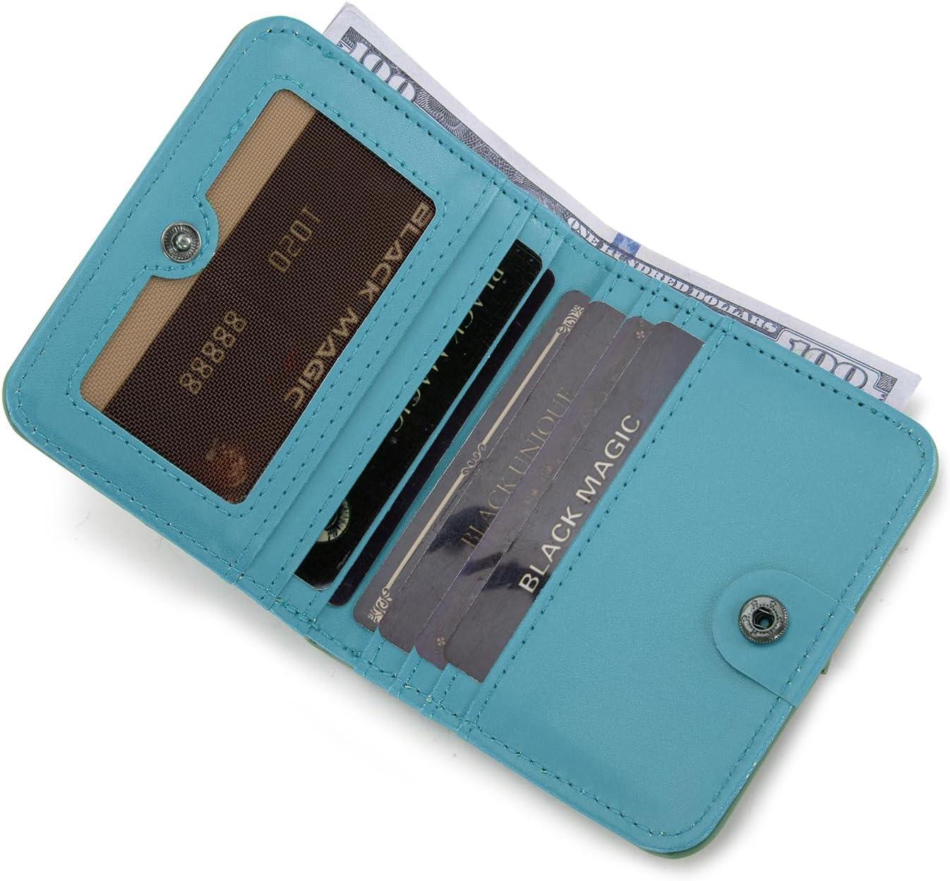 imageMontana West X Wrangler Small Wallet Women Slim Thin Wallets Card Cases Money Organizer Minimalist Pocket Wallet with RFID LiningTurquoise