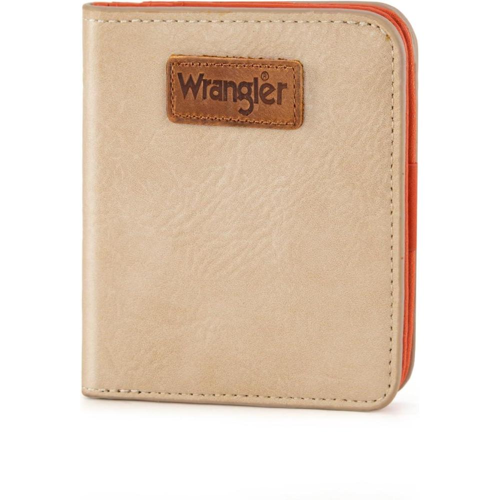 imageMontana West X Wrangler Small Wallet Women Slim Thin Wallets Card Cases Money Organizer Minimalist Pocket Wallet with RFID LiningTan