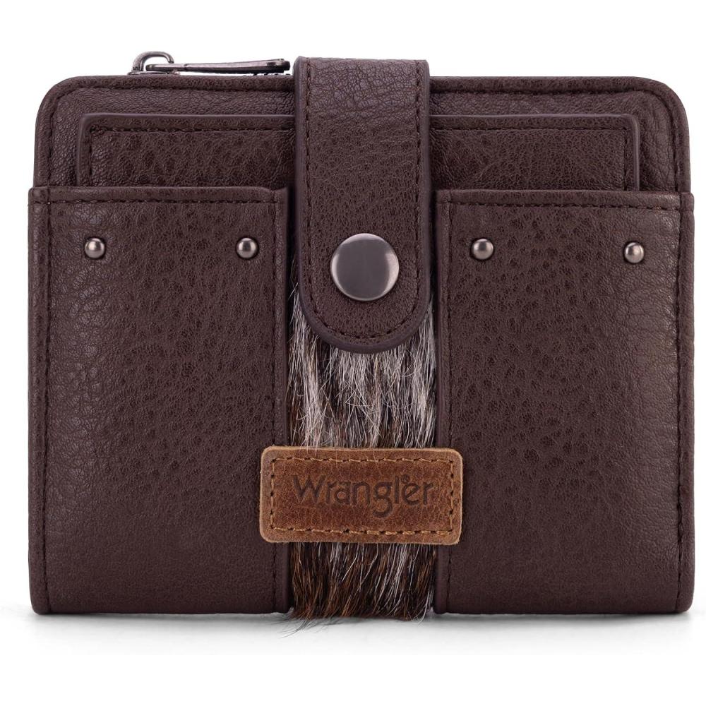 imageMontana West X Wrangler Small Quilted Wallet Bifold RFID Wallet Women Wallets Card Cases amp Money Organizers Travel Credit Card Wallets Ladies Female Western Wallett with Removable ID WindowCoffee