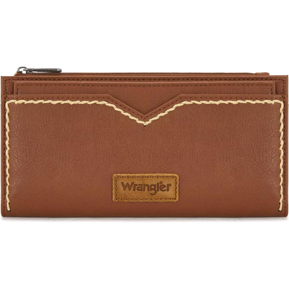 imageMontana West Wrangler Womens Wallets Bifold RFID Blocking Wallets for Women Clutch Crdeit Card Holder with Zipper Coin Pockets Turquoise WG377W213TQCoffee