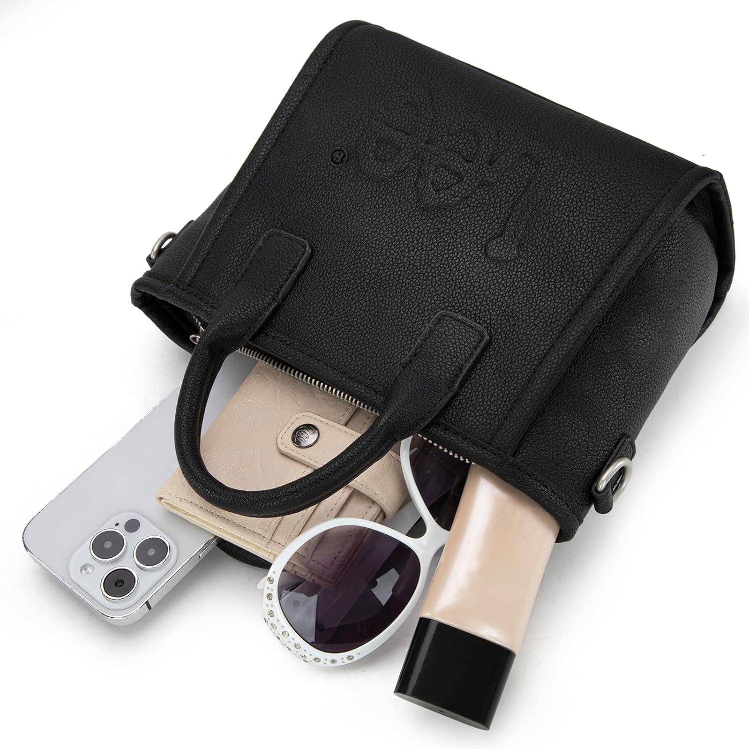 imageLee Tote amp Bucket Bag Combo Minimalist Vegan Leather amp Plaid Duo for Everyday Style