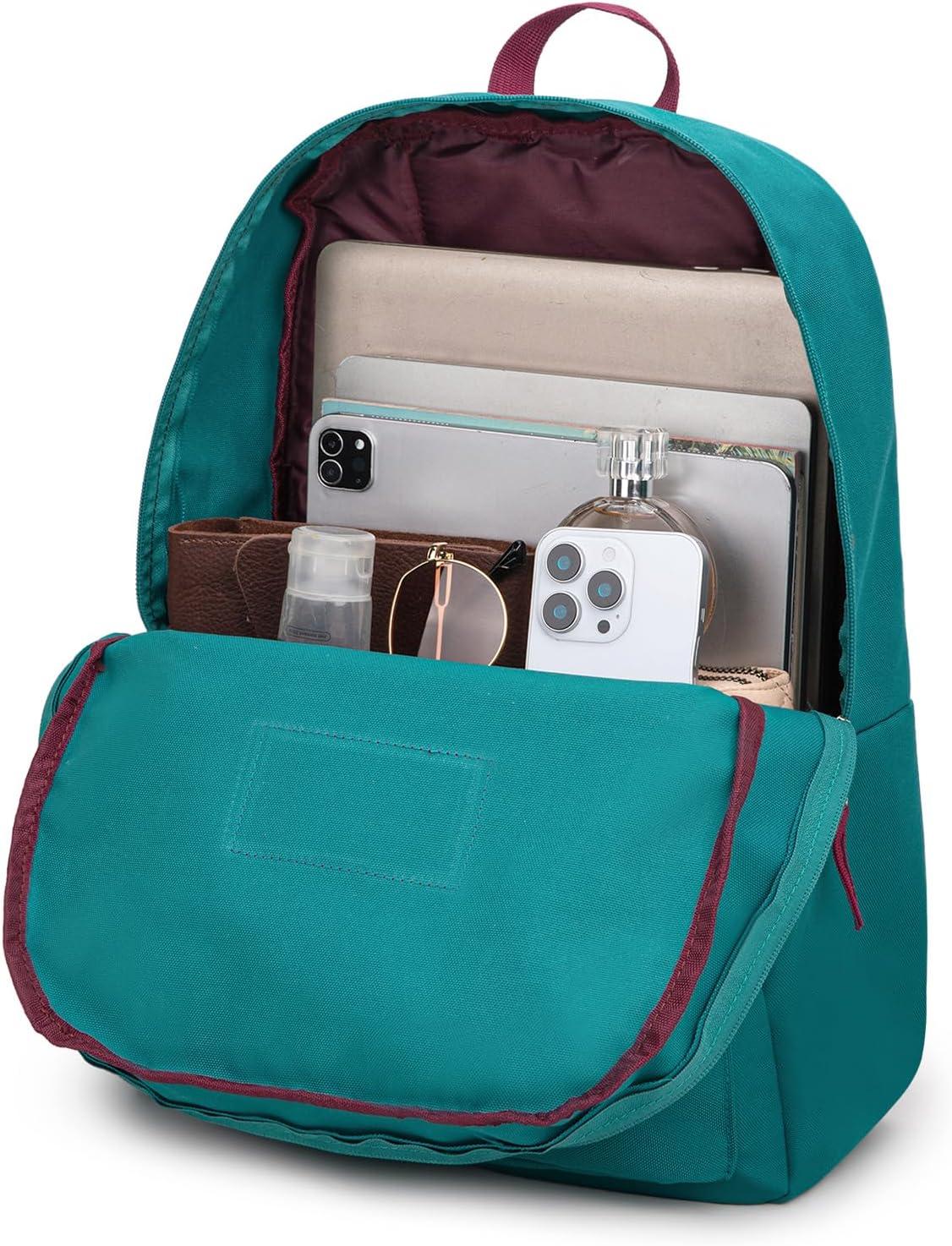 imageMontana West Backpack for Women Men 2 PCS Lightweight College Bookbags Casual Daypack Backpacks for Commute amp TravelBlack Turquoise