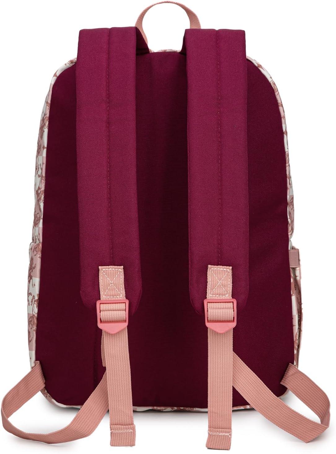 imageMontana West Backpack for Women Men 2 PCS Lightweight College Bookbags Casual Daypack Backpacks for Commute amp TravelWestern Pink