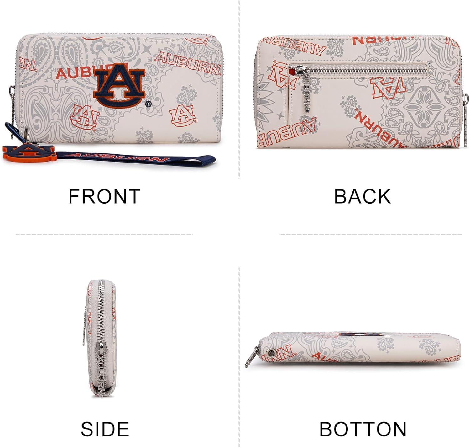 imageMontana West NCAA Team Officially Licensed Wristlet Purse for Women Stadium Wristlet Clutch with Keychain Small Game DayAfukhaki