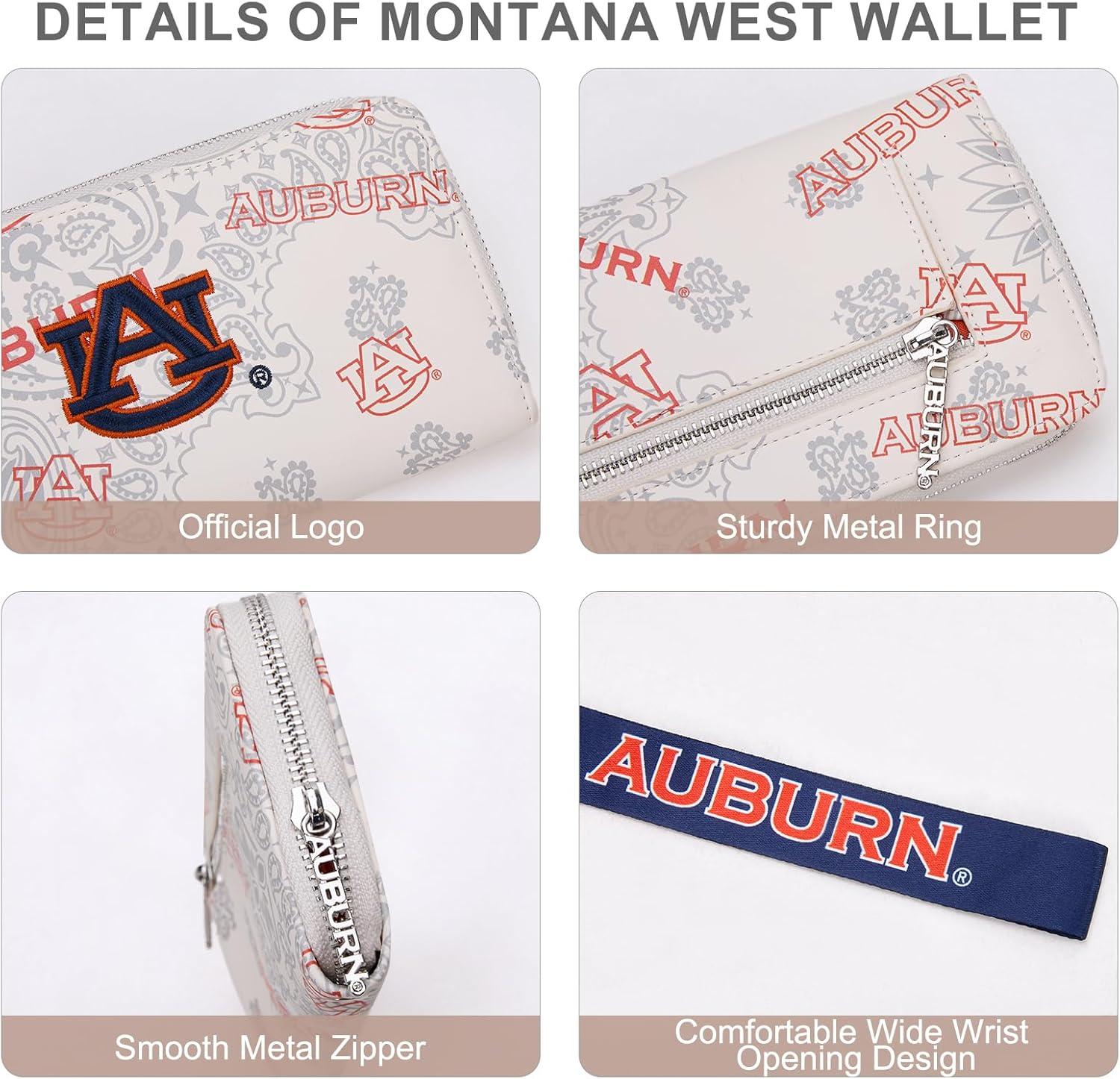 imageMontana West NCAA Team Officially Licensed Wristlet Purse for Women Stadium Wristlet Clutch with Keychain Small Game DayAfukhaki
