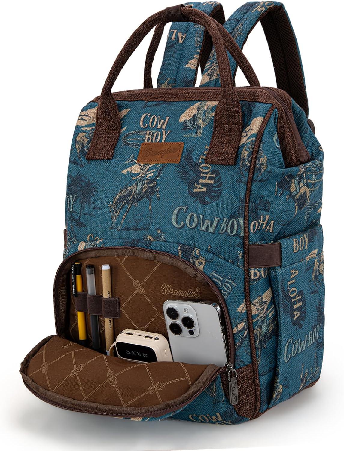 imageMontana West Wrangler Backpack for Women Western Casual Daypack for College Travel WorkCowboy Jean