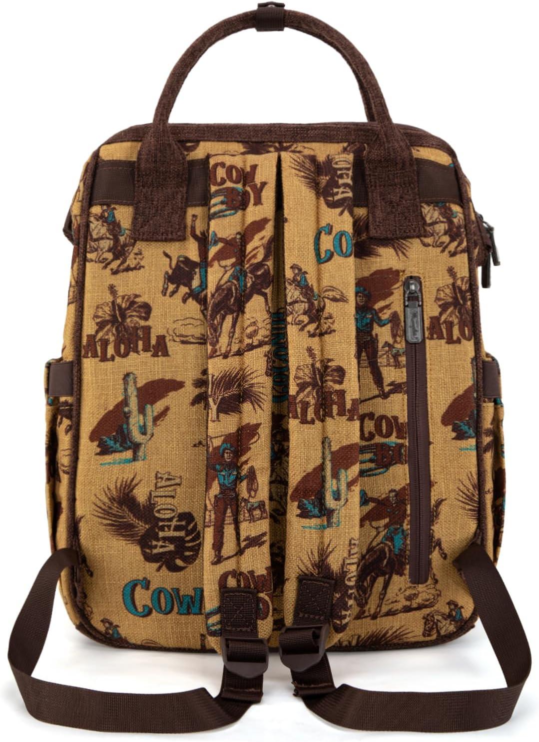 imageMontana West Wrangler Backpack for Women Western Casual Daypack for College Travel WorkCowboy Mellow Yellow
