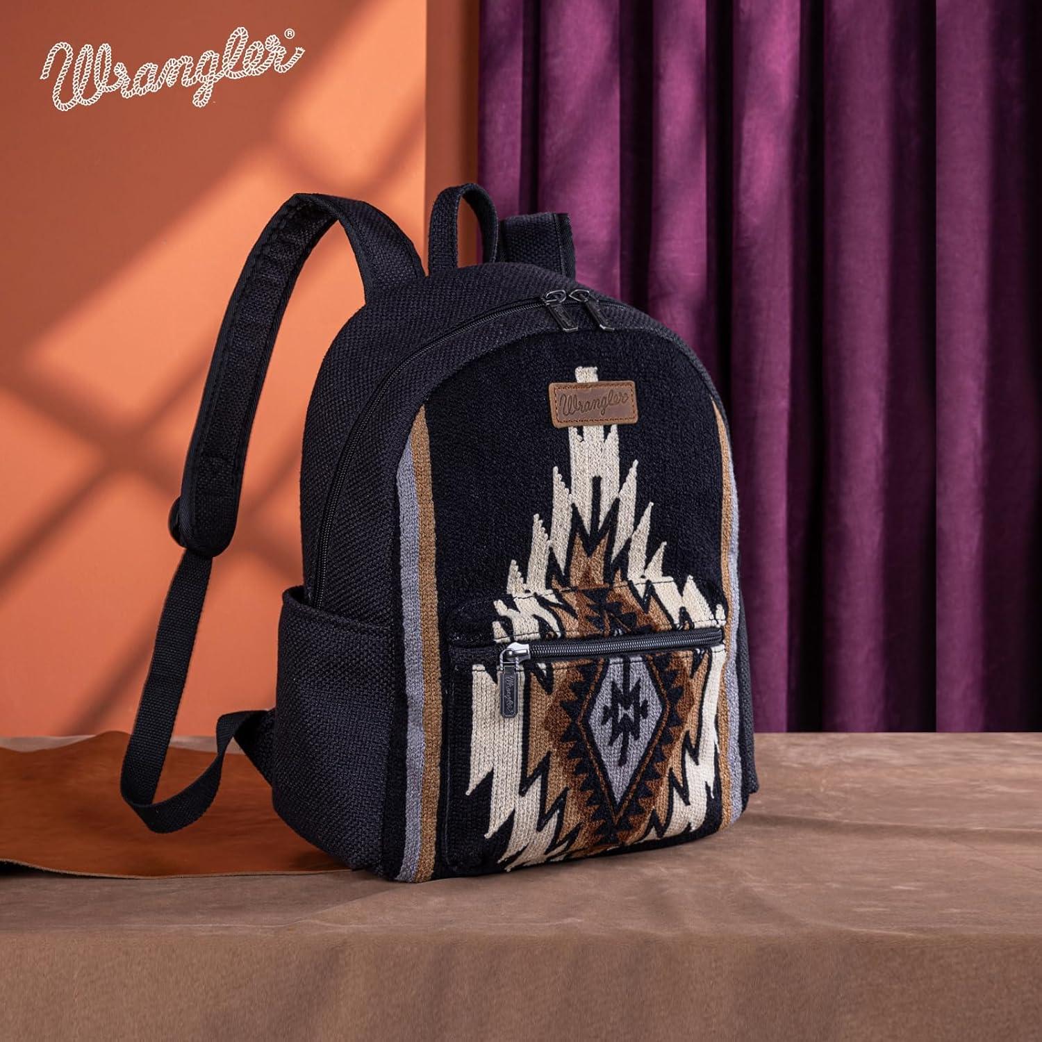imageMontana West Wrangler Backpack for Women Western Casual Daypack for College Travel WorkIntense Black