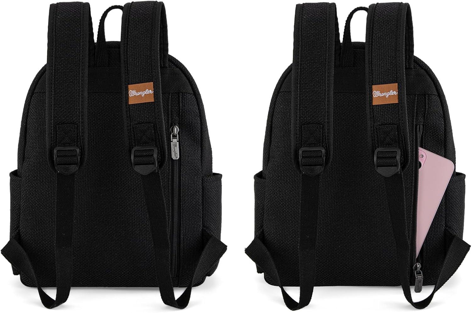 imageMontana West Wrangler Backpack for Women Western Casual Daypack for College Travel WorkIntense Black