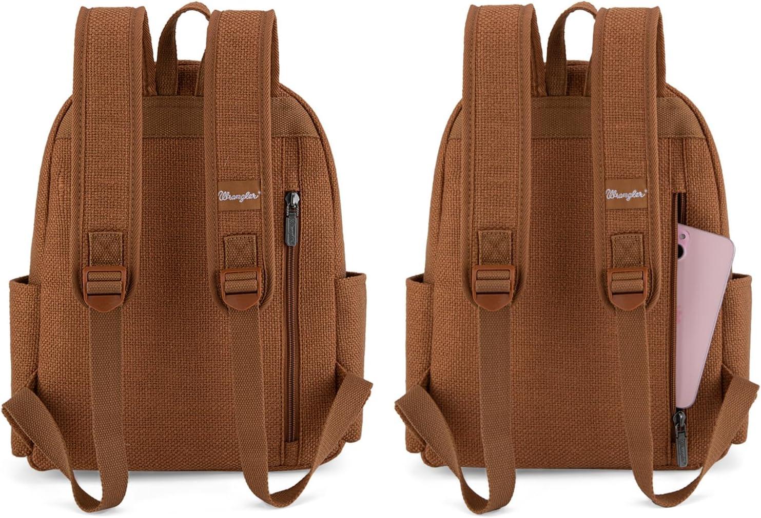 imageMontana West Wrangler Backpack for Women Western Casual Daypack for College Travel WorkSiena Brown
