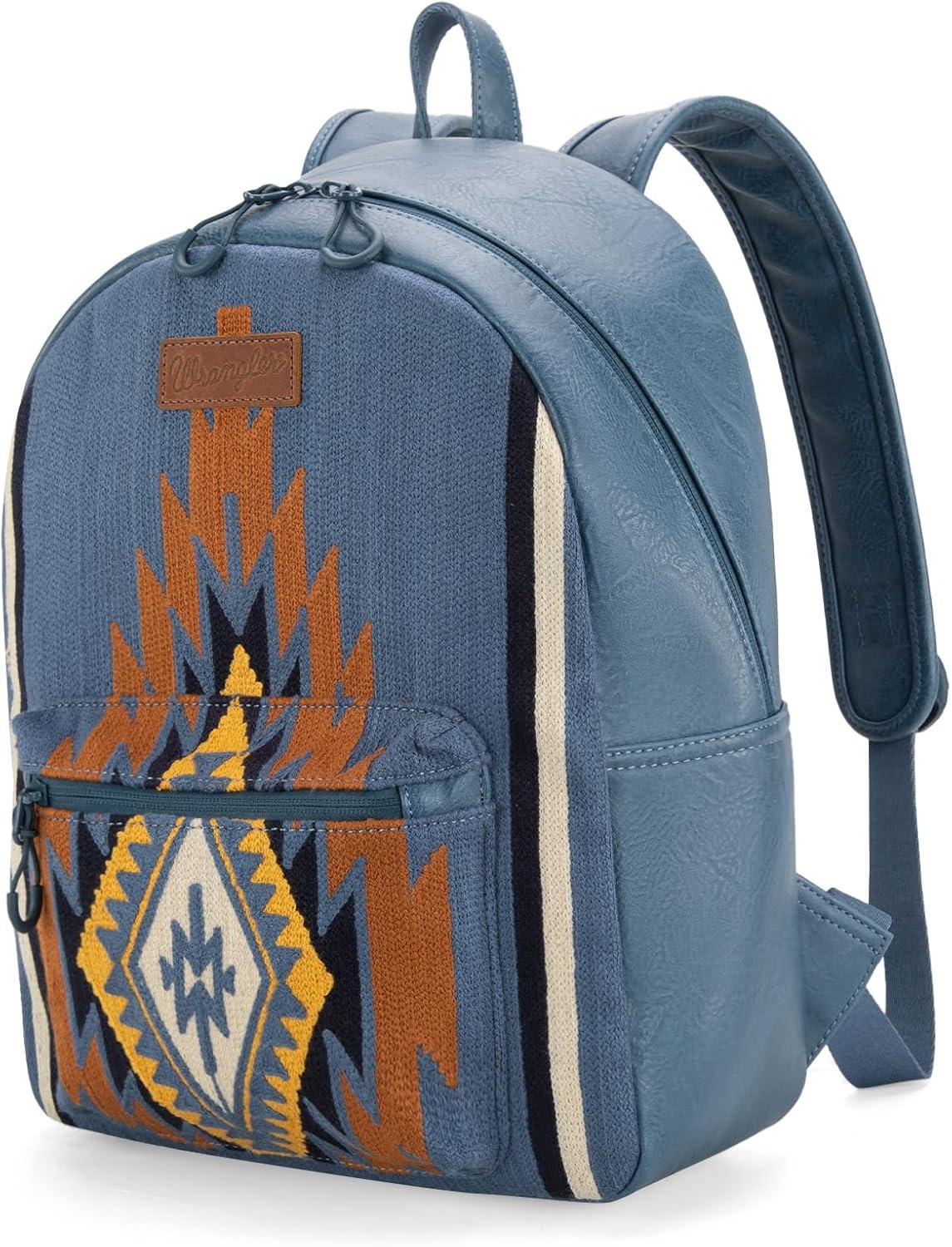 imageMontana West Wrangler Backpack for Women Western Casual Daypack for College Travel WorkSteel Blue