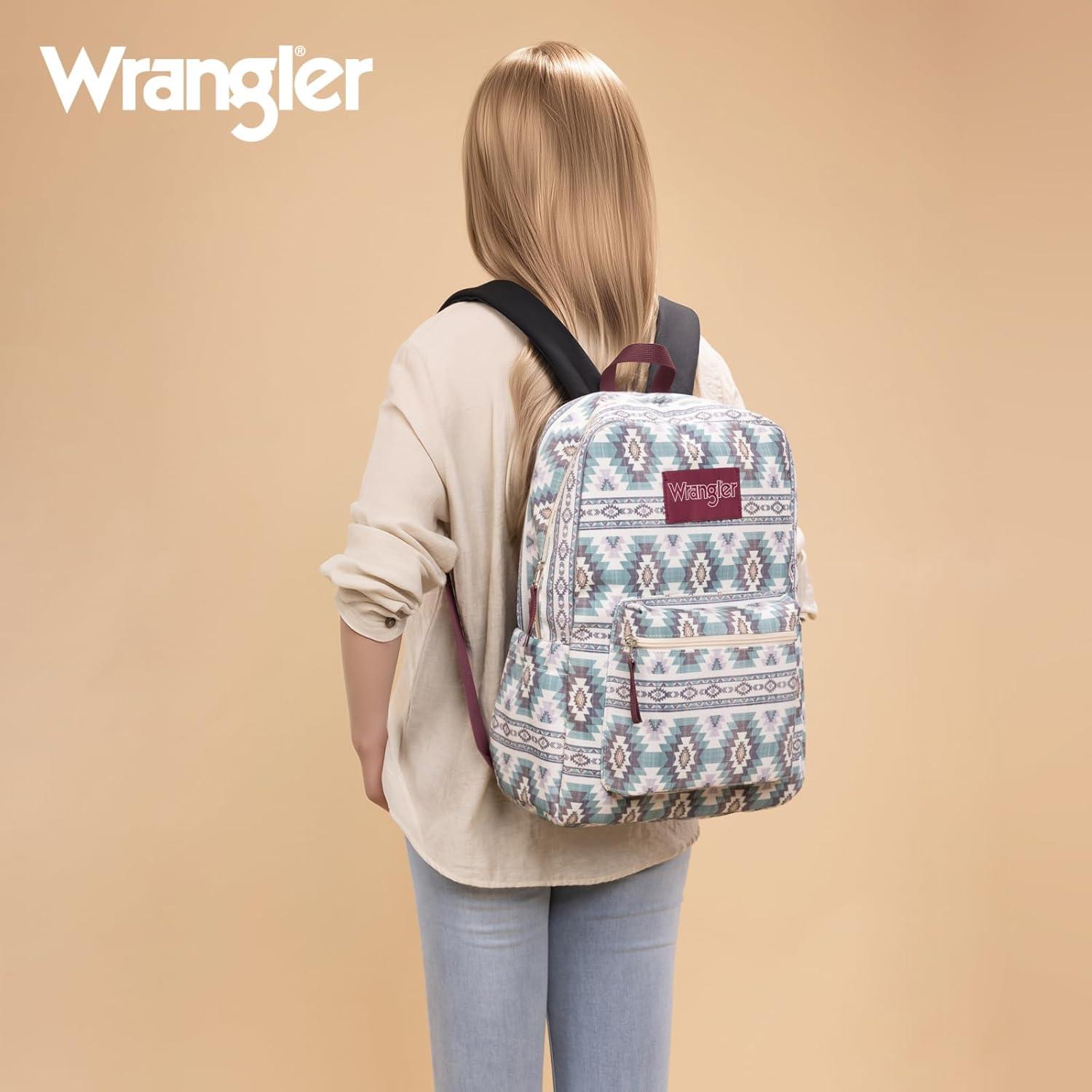 imageMontana West Wrangler Lightweight Backpack for Women Water Resistant 800D Casual Daypack for College Commute Travel amp GymBoho Beige