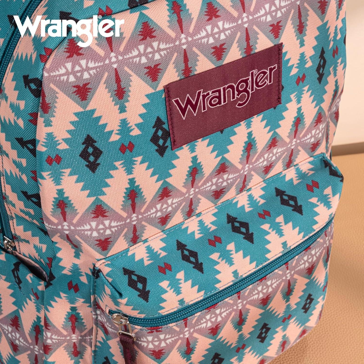 imageMontana West Wrangler Lightweight Backpack for Women Water Resistant 800D Casual Daypack for College Commute Travel amp GymBoho Turquoise