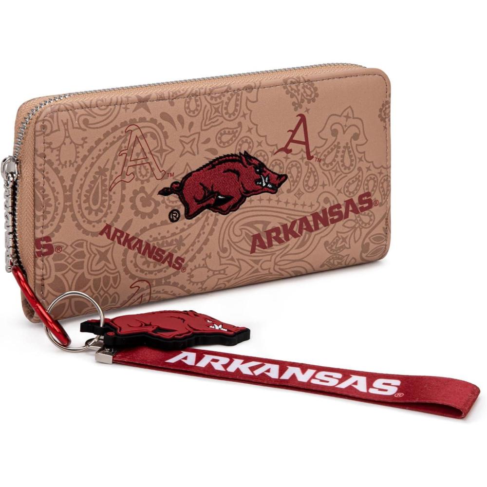 imageMontana West NCAA Team Officially Licensed Wristlet Purse for Women Stadium Wristlet Clutch with Keychain Small Game DayAfured