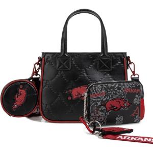 Hogs Small Crossbody Bag for Women Top Handle Shoulder Purses,Handbag Tote Bag Satchel with Zipper+Wallet Bundle