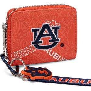 Montana West LSU Tigers Zip Around Small Wallet with Wristlet Strap – NCAA College Team Logo Paisley Print Purse for Fans NC-LSU012PP(AU-Orange)