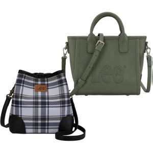Montana West Lee Tote & Bucket Bag Combo – Minimalist Vegan Leather & Plaid Duo for Everyday Style