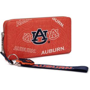 Montana West NCAA Team Officially Licensed Wristlet Purse for Women, Stadium Wristlet Clutch with Keychain, Small Game Day(Au-navy Blue)