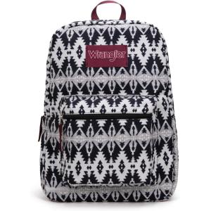 Montana West Wrangler Lightweight Backpack for Women Water Resistant 800D Casual Daypack for College, Commute, Travel & Gym(Aztec Black)