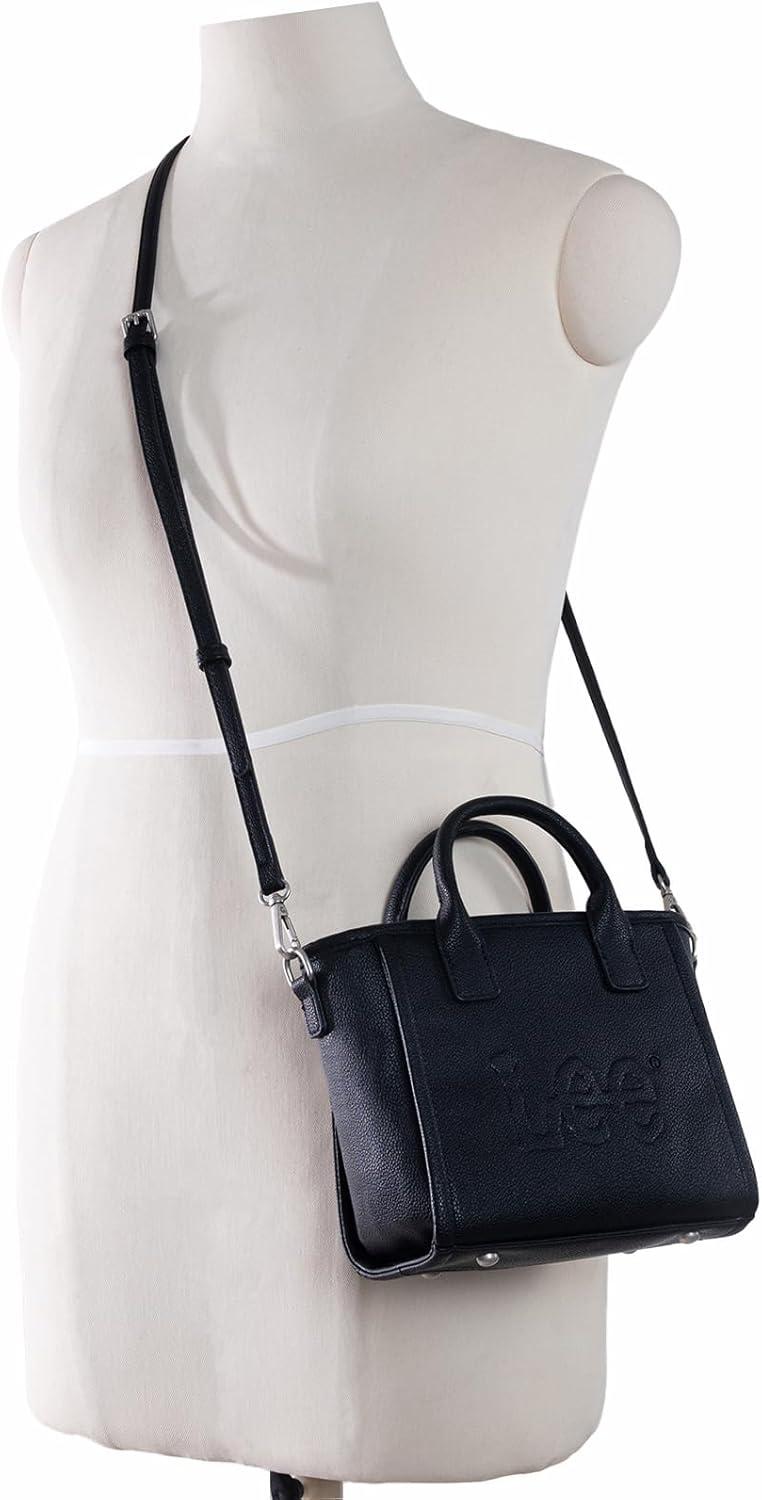 imageMontana West x Lee Small Tote Bag for Women Crossbody Purse amp Handbags with Adjustable StrapBlack