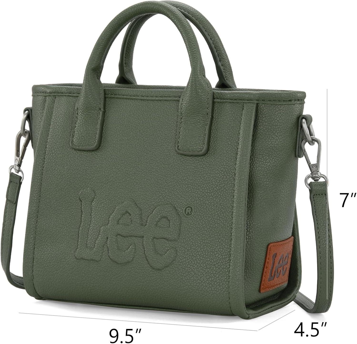 imageMontana West x Lee Small Tote Bag for Women Crossbody Purse amp Handbags with Adjustable StrapGreen