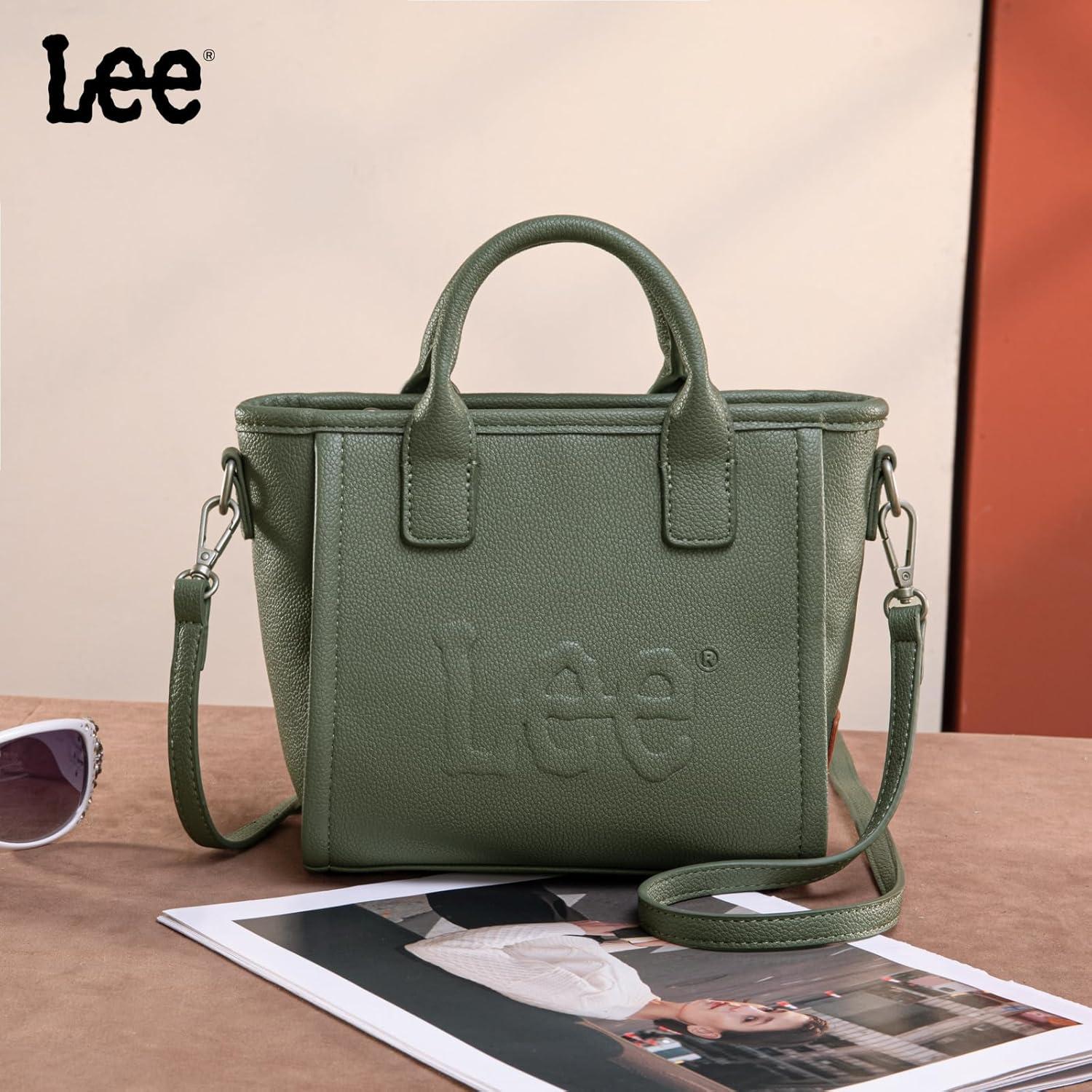 imageMontana West x Lee Small Tote Bag for Women Crossbody Purse amp Handbags with Adjustable StrapGreen