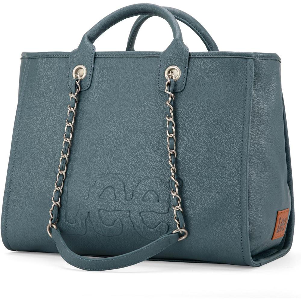 imagex Lee Large Shoulder Tote Bag for Women Vegan Leather TopHandle BagJean