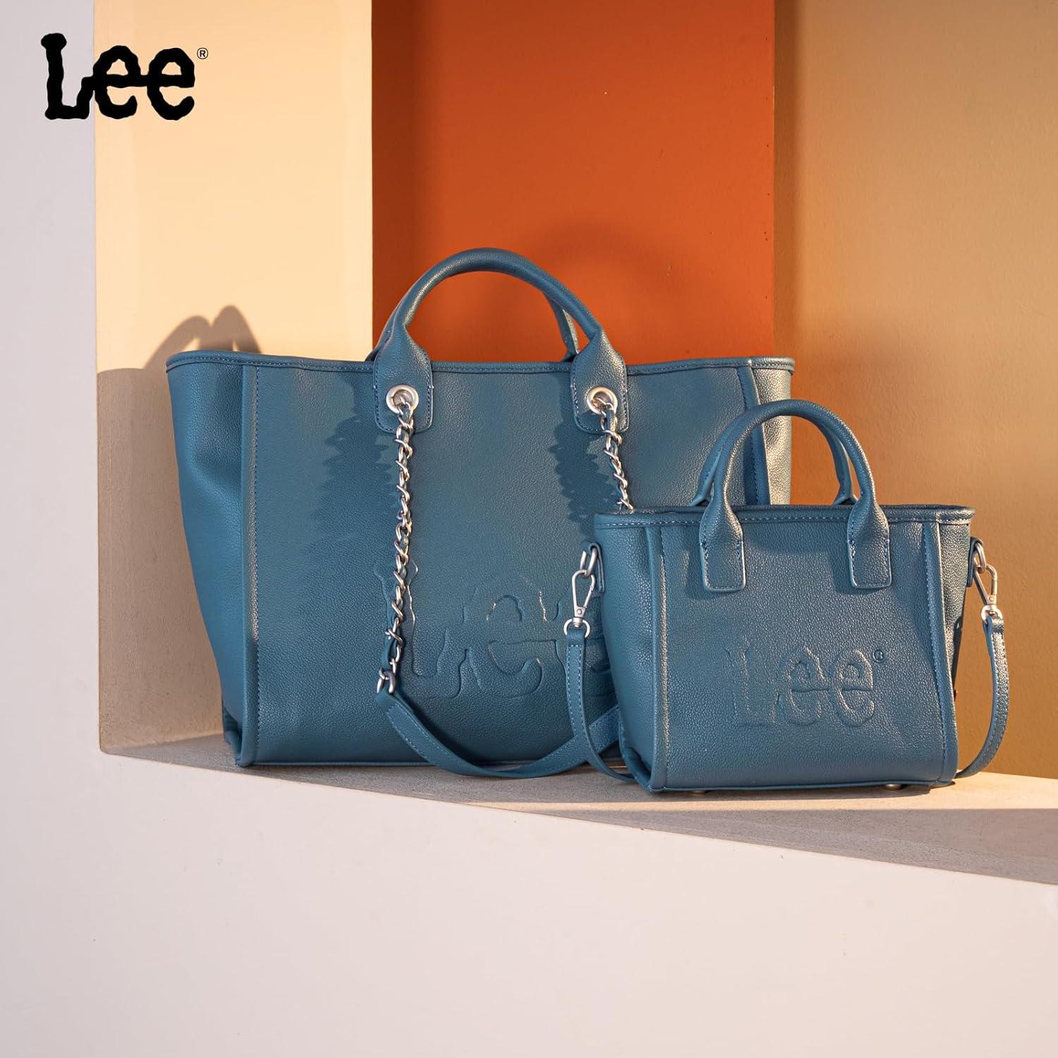 imagex Lee Large Shoulder Tote Bag for Women Vegan Leather TopHandle BagJean