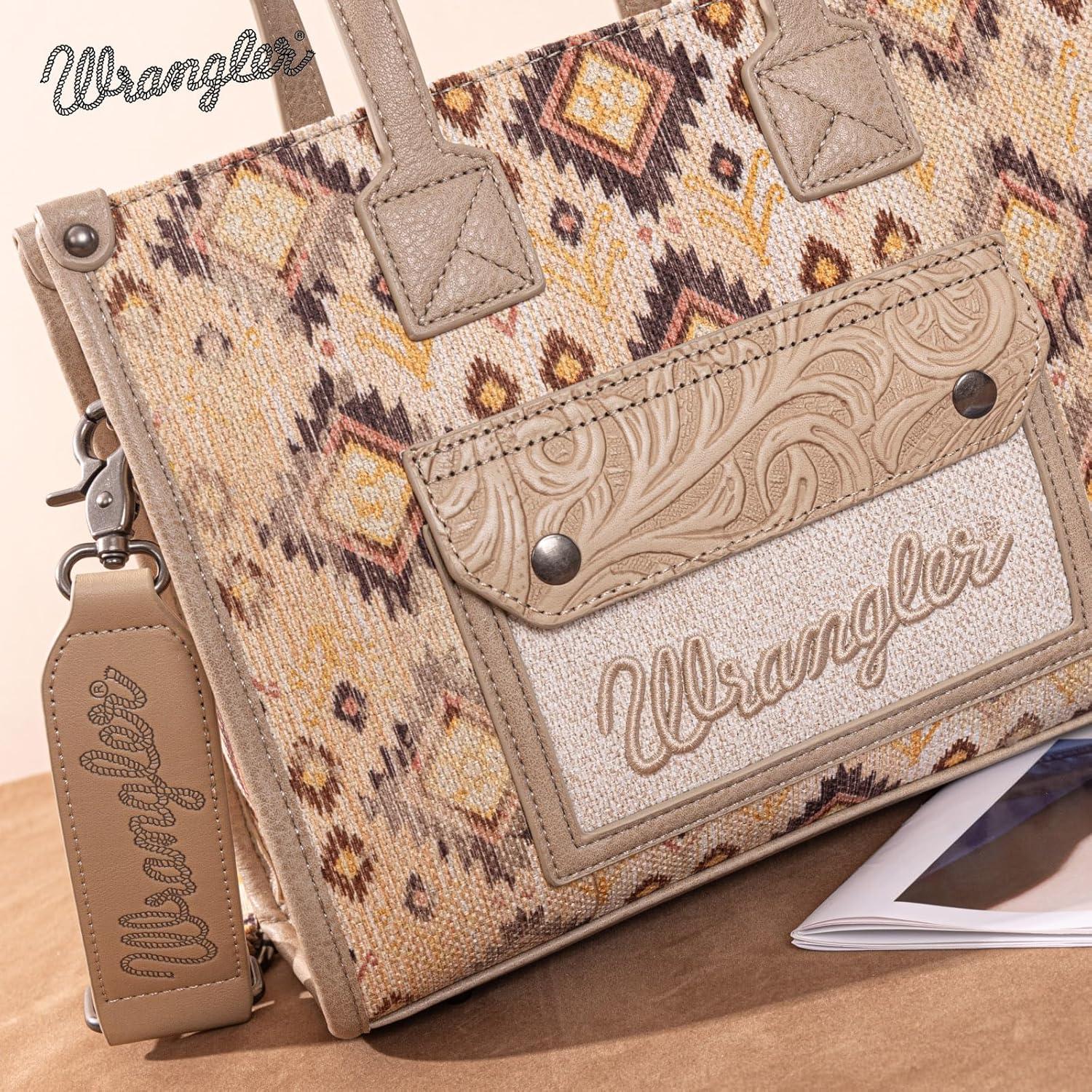imageMontana West Wrangler Aztec Tote Bag for Women Western Purses and HandbagsAngeltan