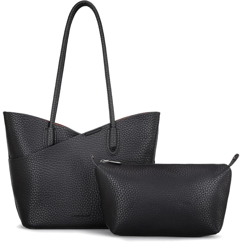 imageMontana West Tote Bag for Women Hobo Shoulder Purses and HandbagsJet Black