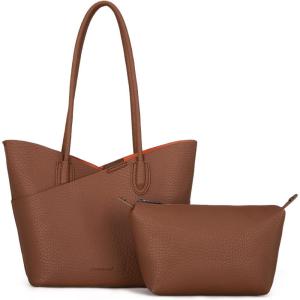Montana West Tote Bag for Women Hobo Shoulder Purses and Handbags(Caramel Brown)