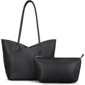 Montana West Tote Bag for Women Hobo Shoulder Purses and Handbags(Jet Black)