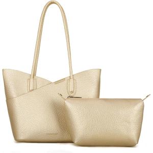 Montana West Tote Bag for Women Hobo Shoulder Purses and Handbags(Light Gold)
