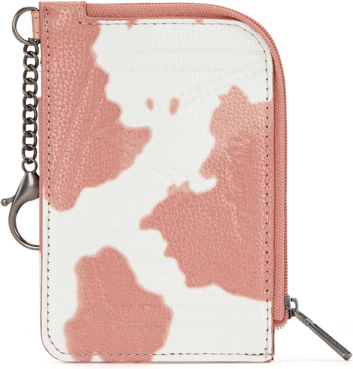 imageMontana West Wrangler Cow Print Wallets for Women Boho Western Card Holder WG133W005TNCow Print Light Pink