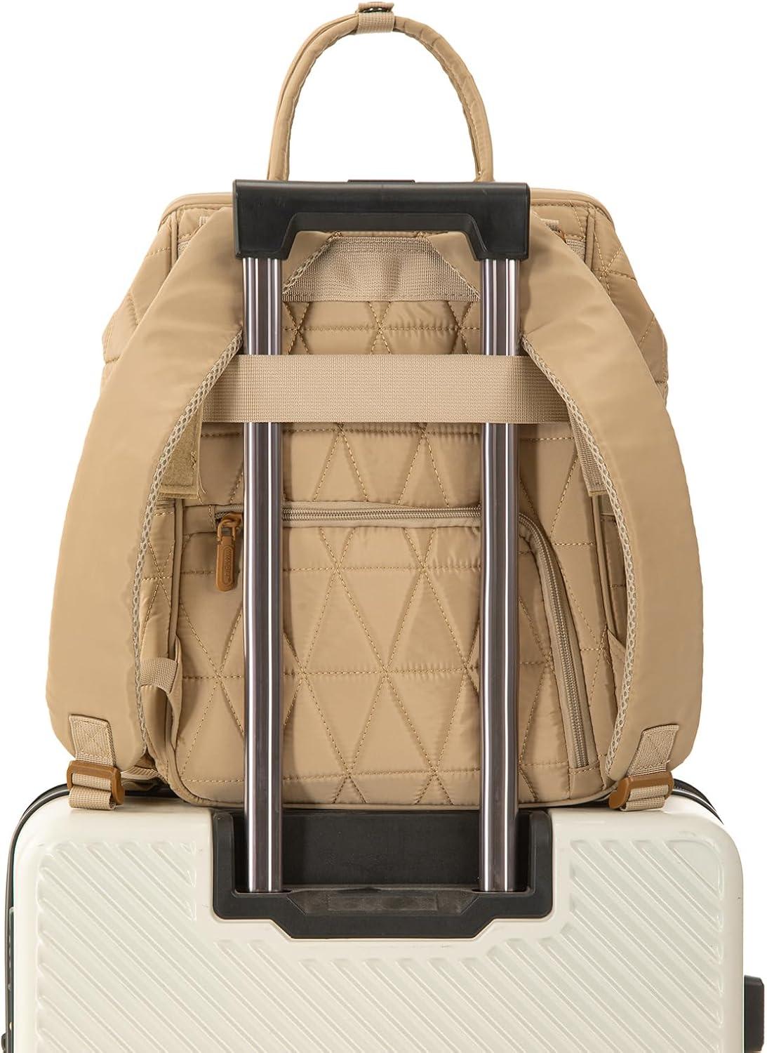 imageMontana West Wrangler Diaper Bag Backpack Baby Essentials Bag Quilted Travel Backpacks with Insulated Pockets Portable Changing Pad Stroller Straps Pacifier CaseKhaki