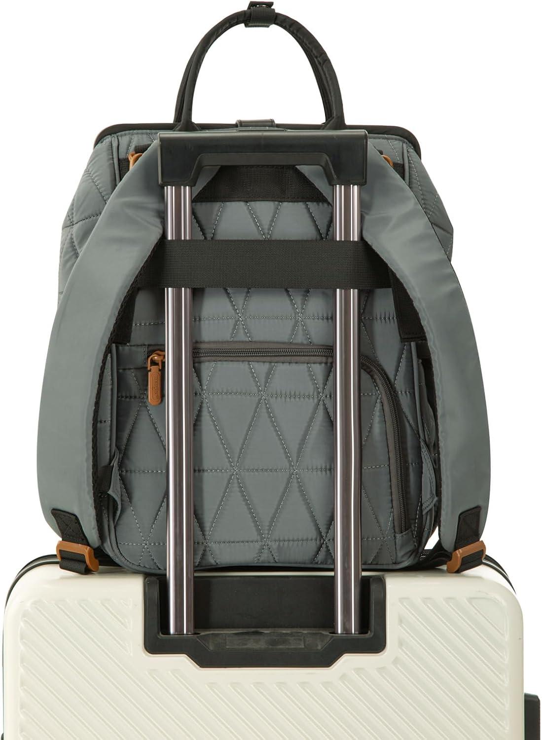 imageMontana West Wrangler Diaper Bag Backpack Baby Essentials Bag Quilted Travel Backpacks with Insulated Pockets Portable Changing Pad Stroller Straps Pacifier CaseGrey
