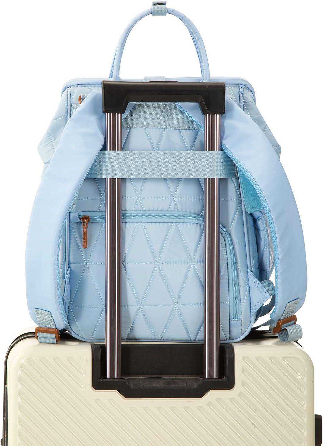 imageMontana West Wrangler Diaper Bag Backpack Baby Essentials Bag Quilted Travel Backpacks with Insulated Pockets Portable Changing Pad Stroller Straps Pacifier CaseBlue