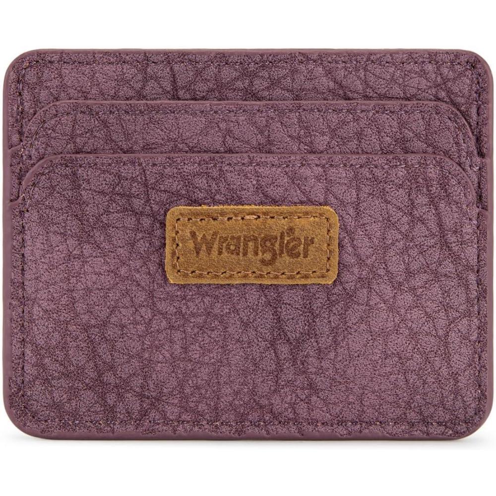 imageMontana West Wrangler Credit Card Holder for Women Wallet Card Case Small Ladies Female Pocket WalletDark Purple