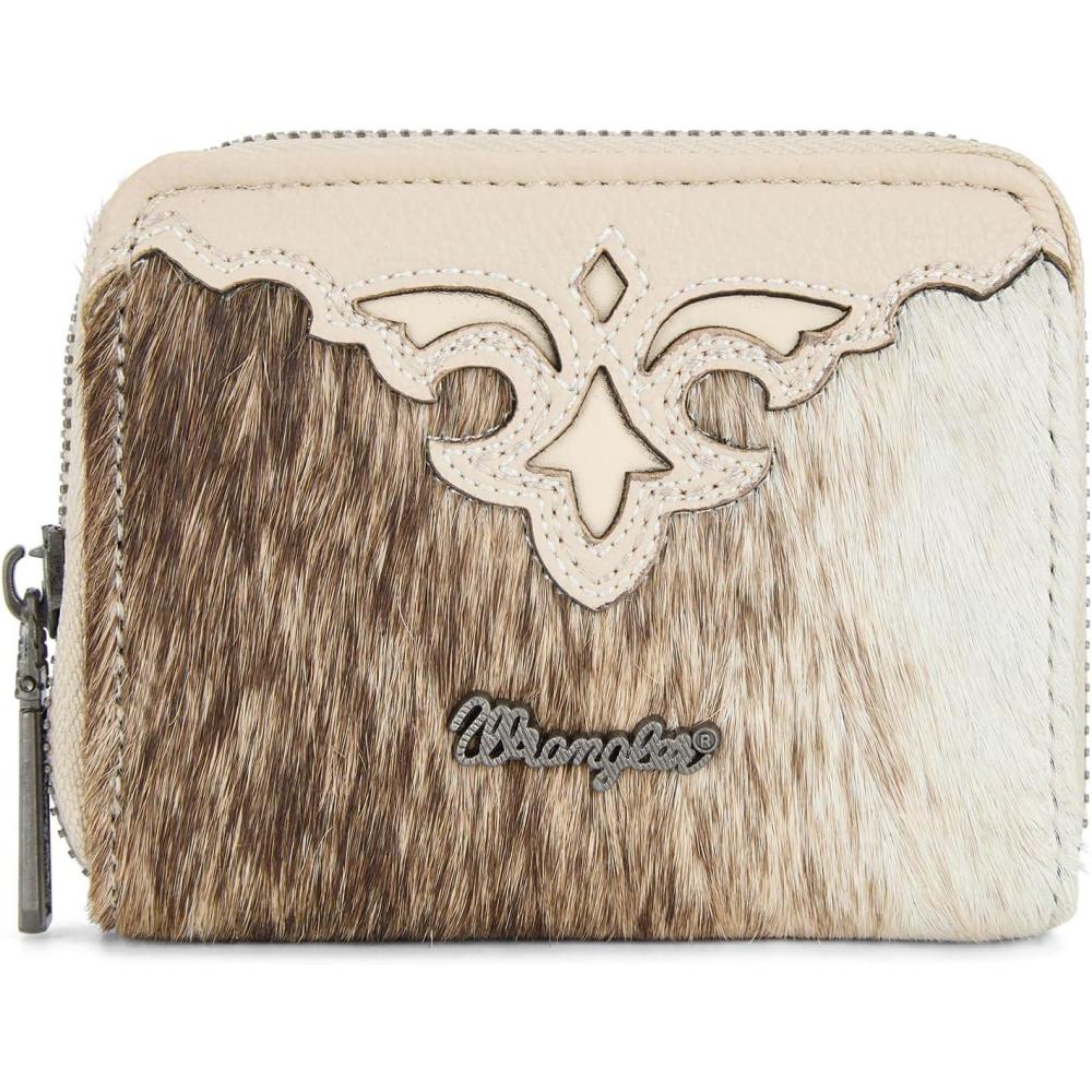 imageMontana West Wrangler Tooled Womens Wallet Small Credit Card Holder Slim Thin Money Organizer WG322W089TQCowhideTan