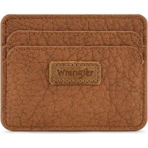 Montana West Wrangler Credit Card Holder for Women Wallet Card Case Small Ladies Female Pocket Wallet(Brown)