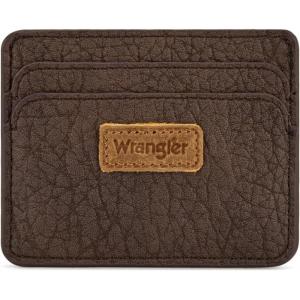 Montana West Wrangler Credit Card Holder for Women Wallet Card Case Small Ladies Female Pocket Wallet(Coffee)