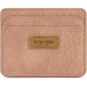 Montana West Wrangler Credit Card Holder for Women Wallet Card Case Small Ladies Female Pocket Wallet(Pink)