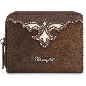 Montana West Wrangler Tooled Womens Wallet Small Credit Card Holder Slim Thin Money Organizer WG322-W089TQ(Cowhide-Coffee)