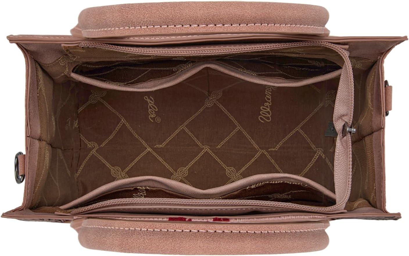 imageMontana West Wrangler Aztec Tote Bag for Women Western Shoulder Purse Top Handle HandbagM Deep Pink