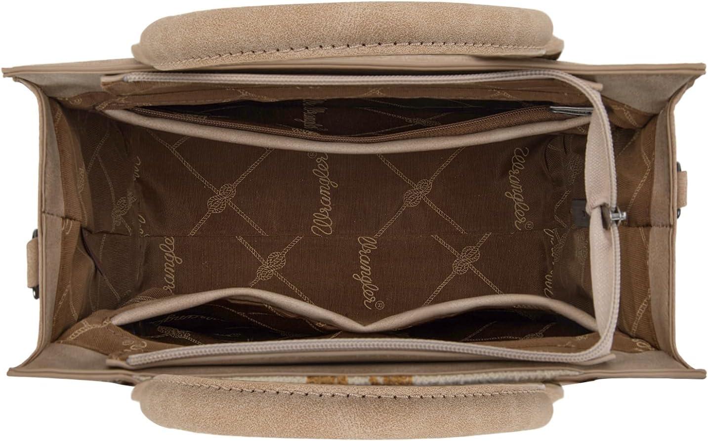 imageMontana West Wrangler Aztec Tote Bag for Women Western Shoulder Purse Top Handle HandbagM Tan