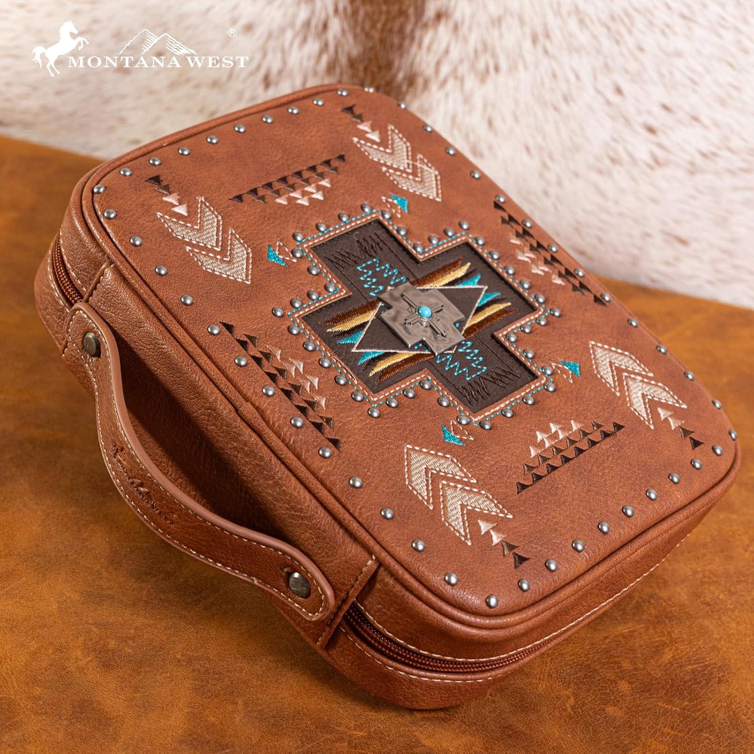 imageMontana West Western Style Embroidered Bible Covers for Women Men Book Carrying Case Church Bag Outdoor Bible ProtectiveBoho Style