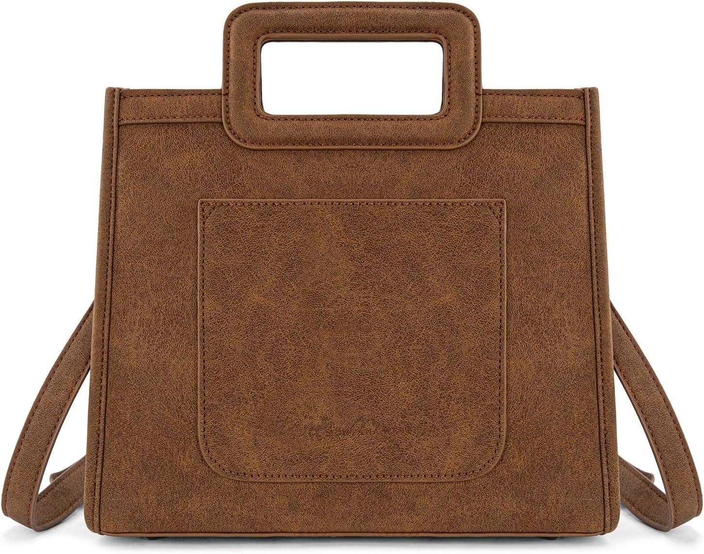 imageMontana West Western Embroidery Crossbody Bags for Women Top Handle Crossbody PurseBrown
