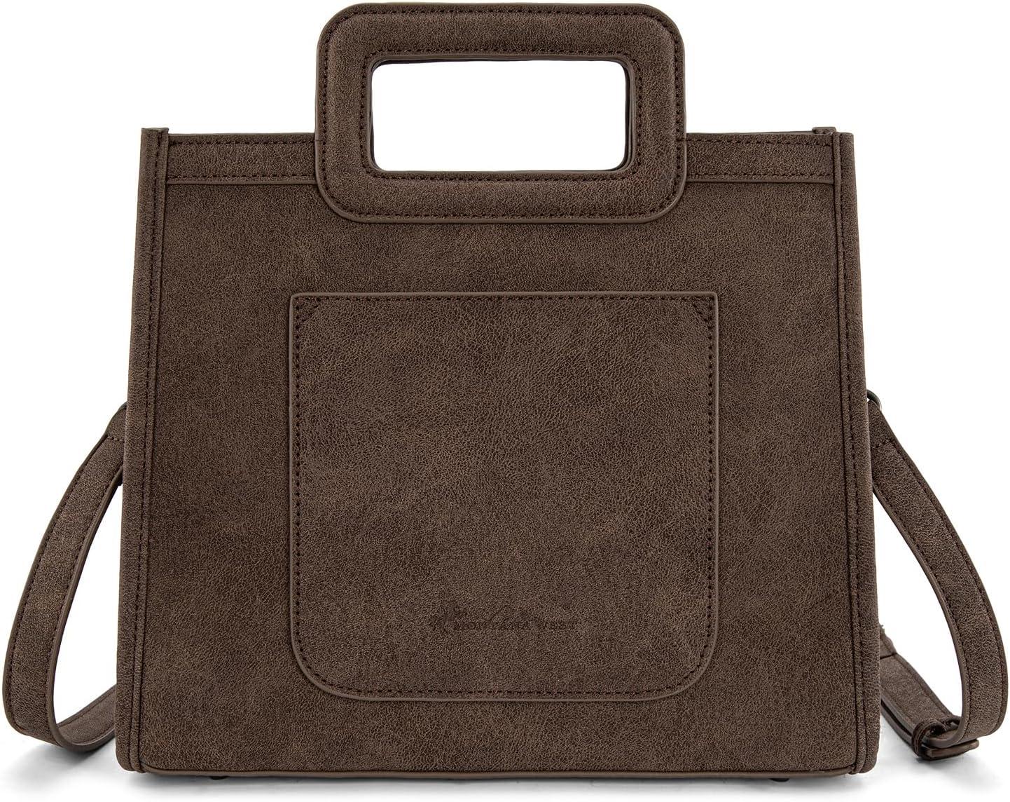 imageMontana West Western Embroidery Crossbody Bags for Women Top Handle Crossbody PurseCoffee