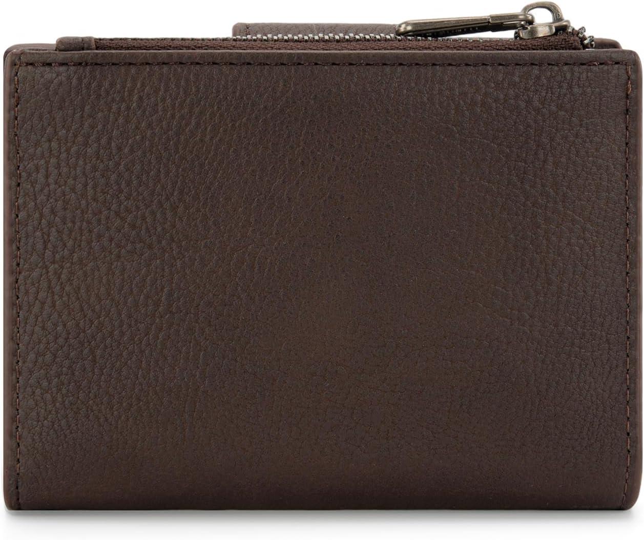 imageMontana West X Wrangler Small Wallets for Women Bifold RFID Blocking Wallets Compact Leopard Print Wallet with Removable ID WindowACoffee