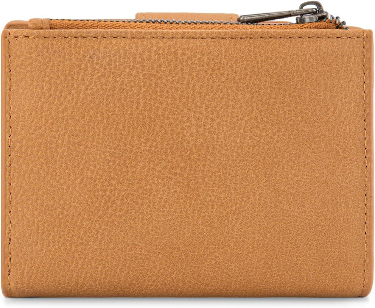 imageMontana West X Wrangler Small Wallets for Women Bifold RFID Blocking Wallets Compact Leopard Print Wallet with Removable ID WindowATan